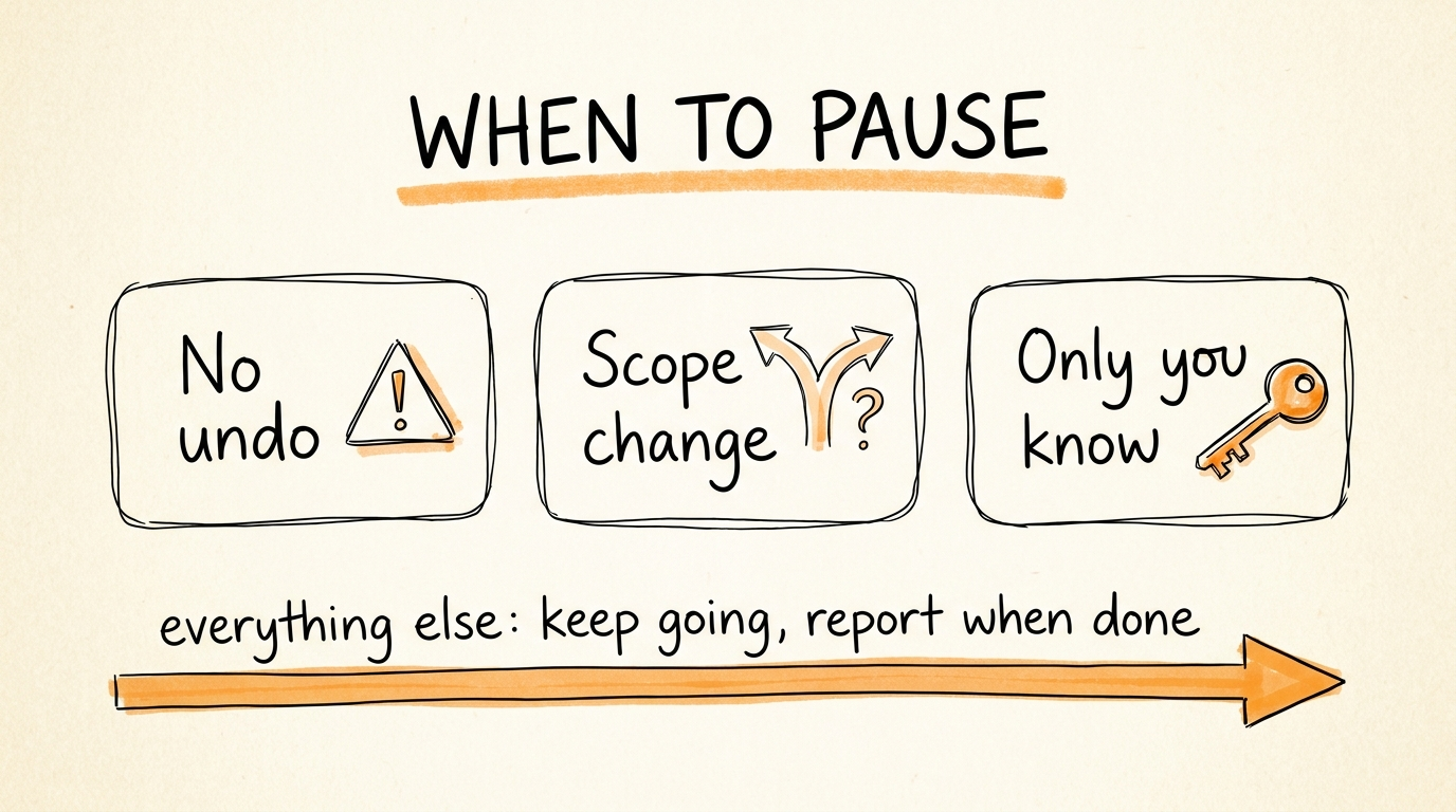 When to Pause