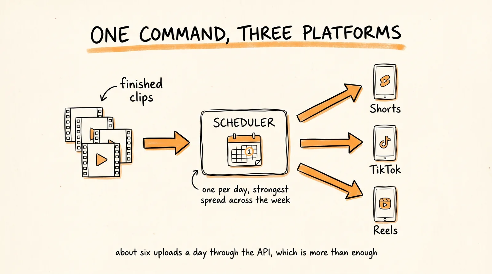 One Command Three Platforms