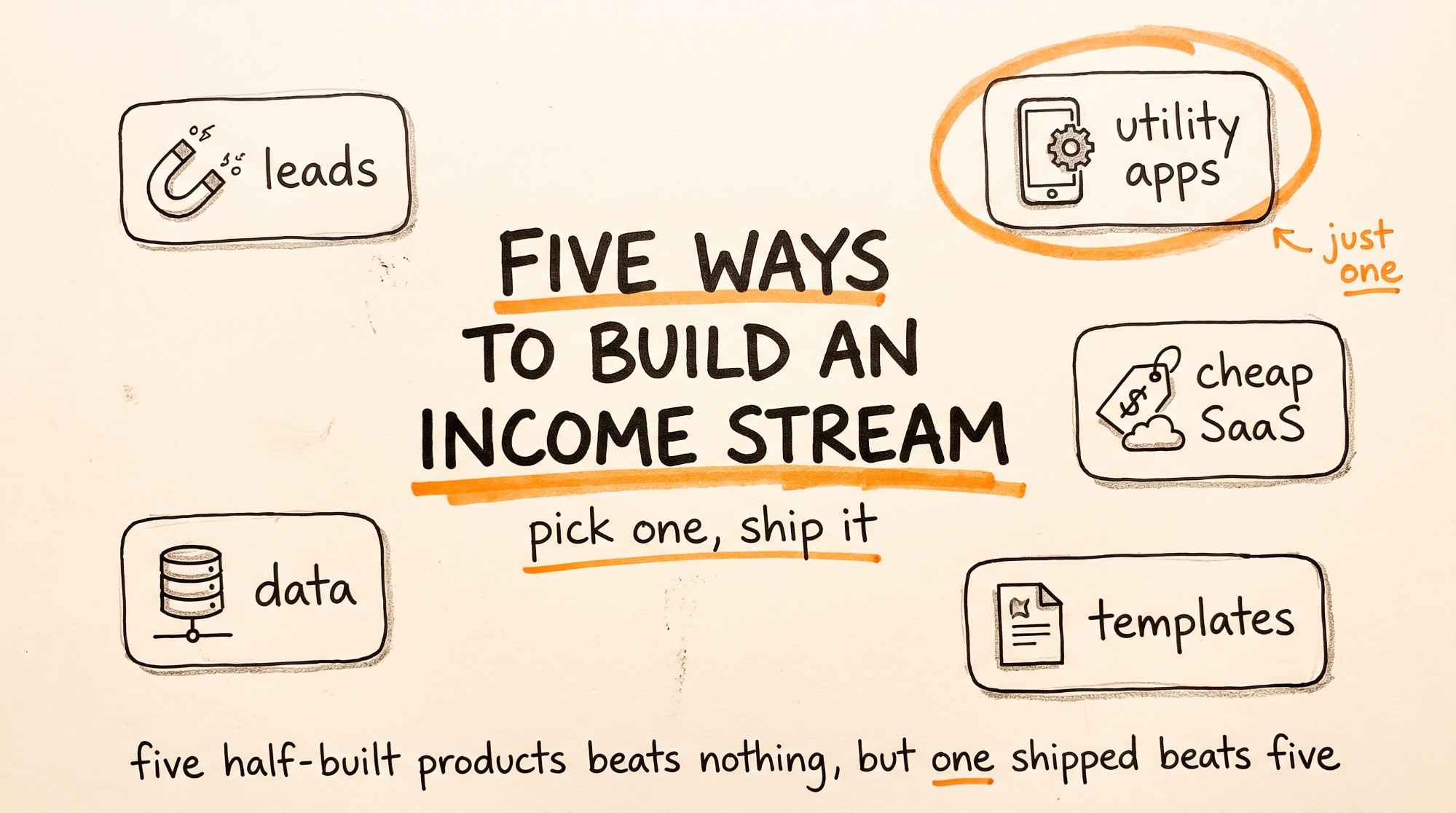 Five Ways to Build an Income Stream