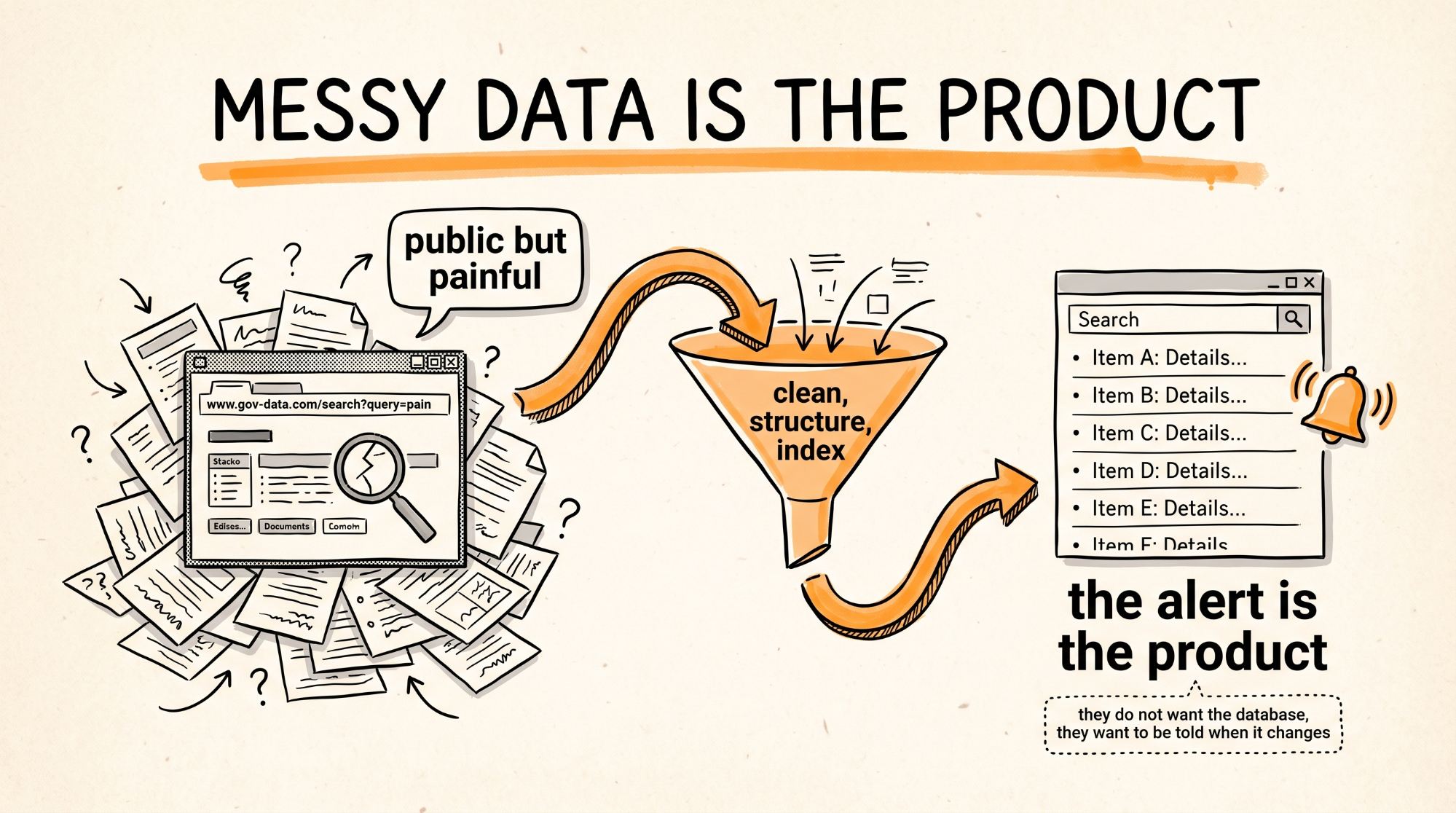 Messy Data Is the Product