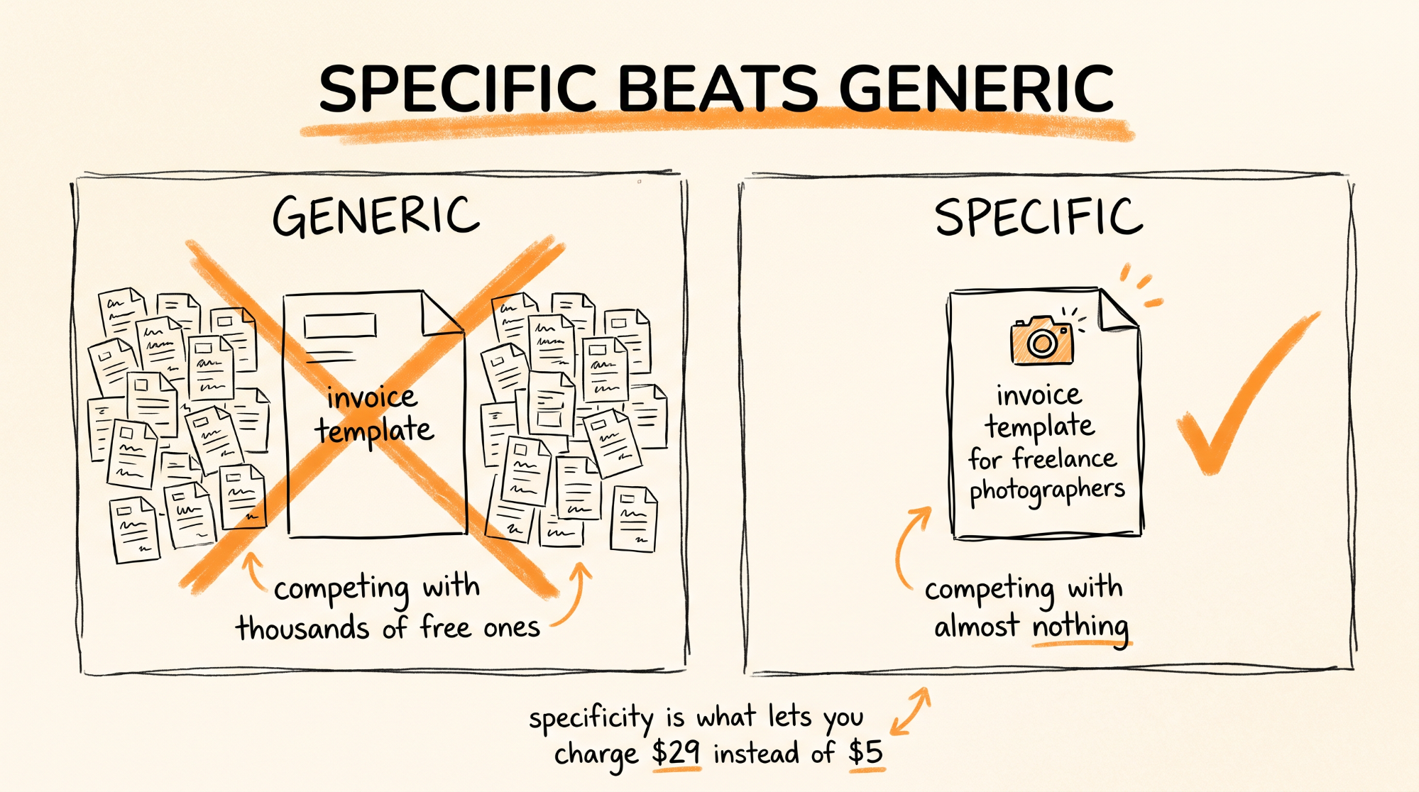 Specific Beats Generic
