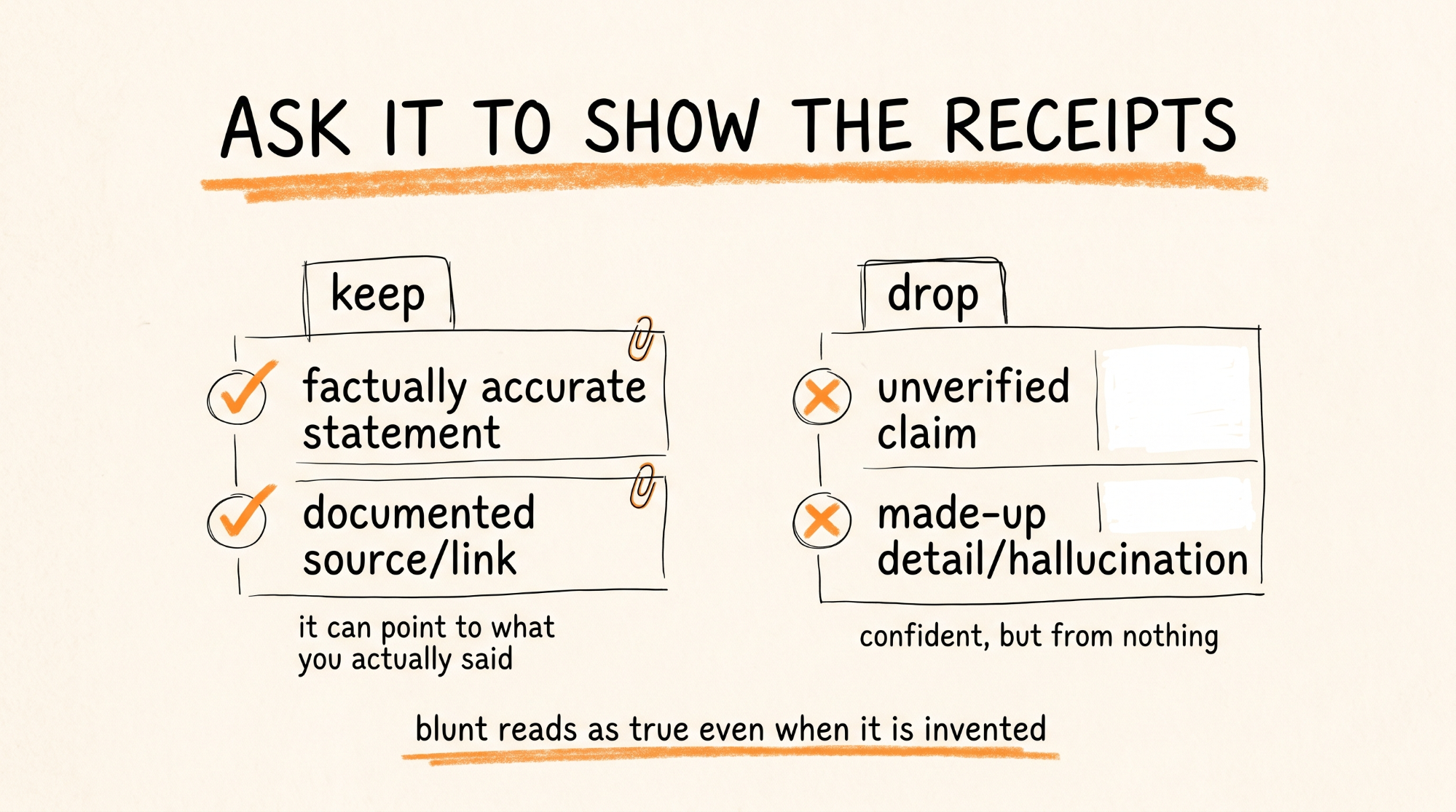 Ask It to Show the Receipts