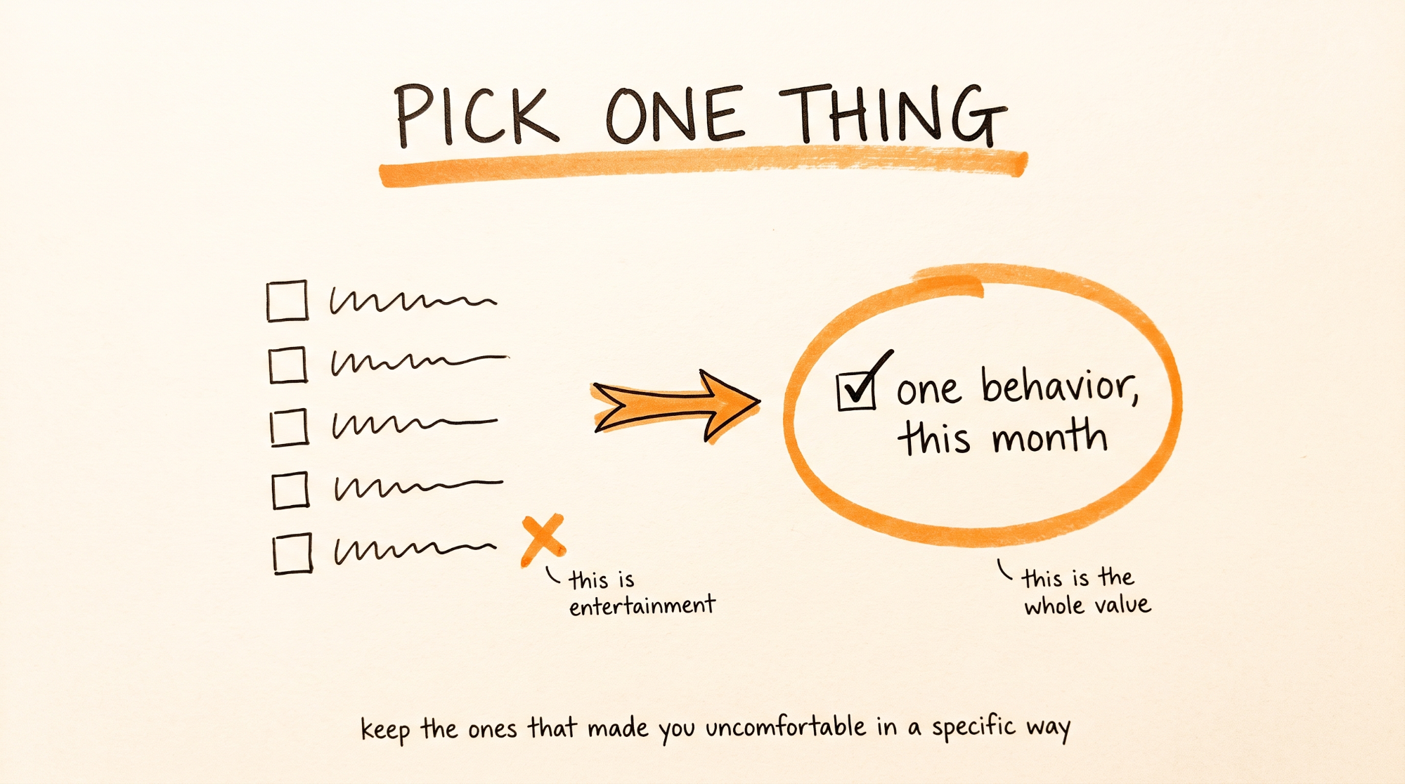 Pick One Thing
