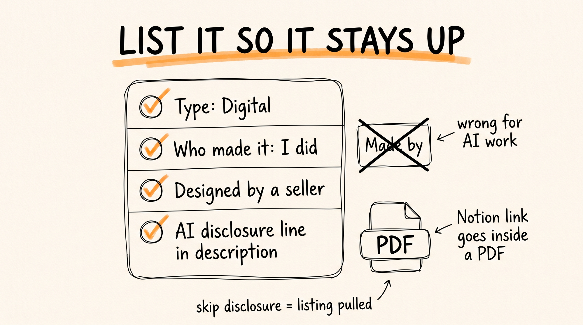 List it so it stays up