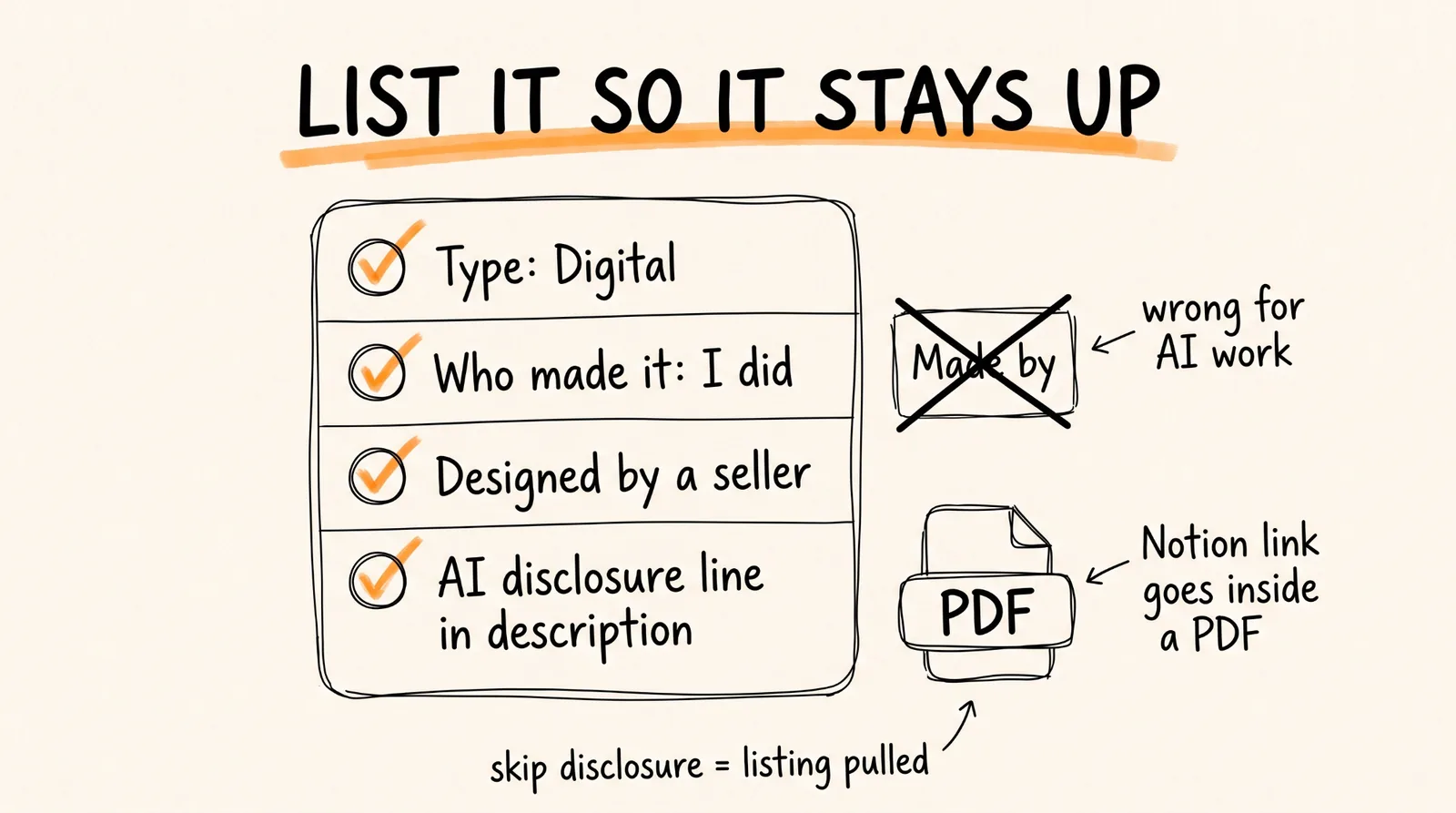 List it so it stays up